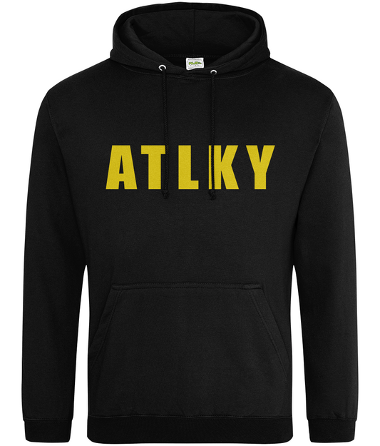 ATLKY Yellow on Black Hoodie