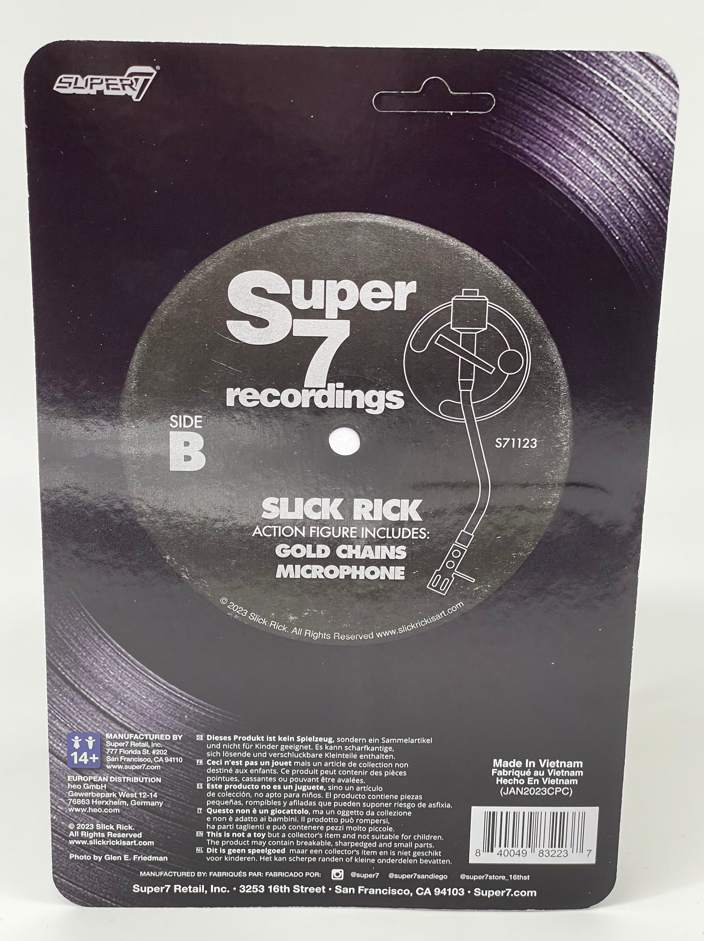 Slick Rick Super7 Reaction Figure - Brand New