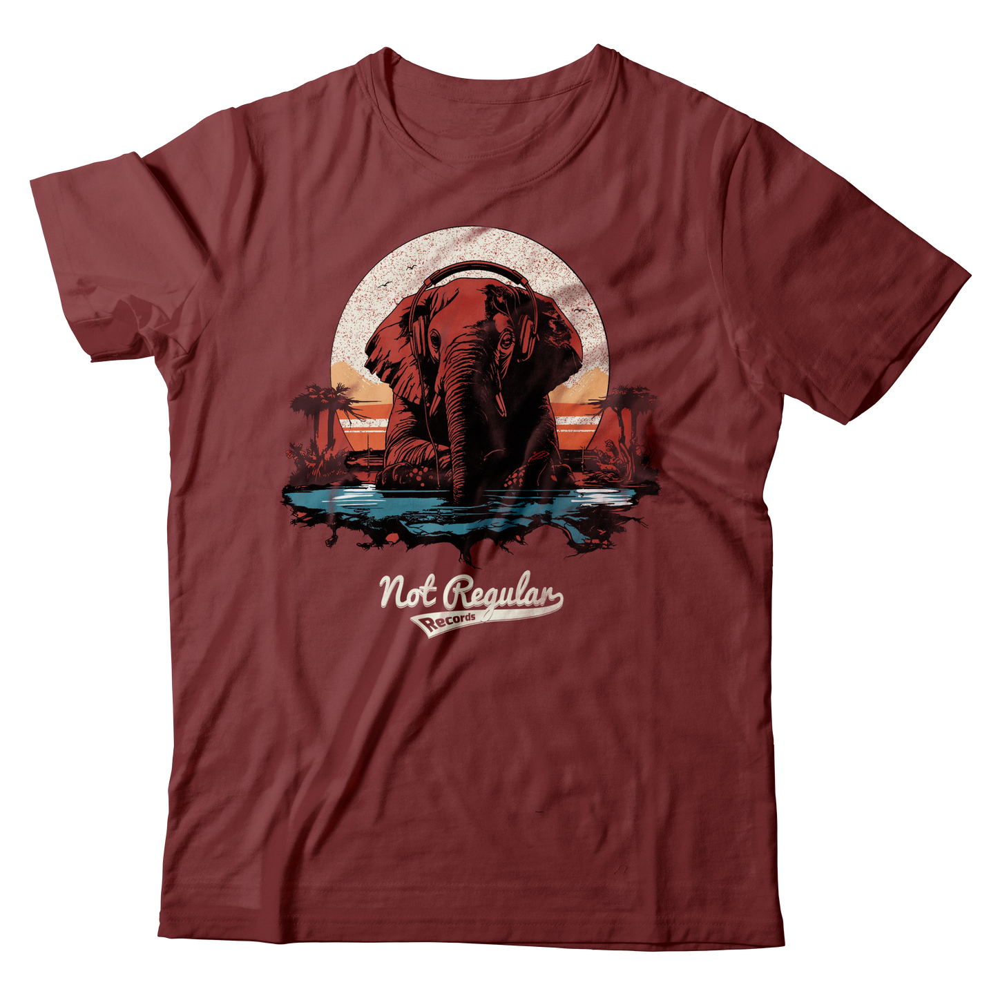 Not Regular Elephant Tee - Earth Red