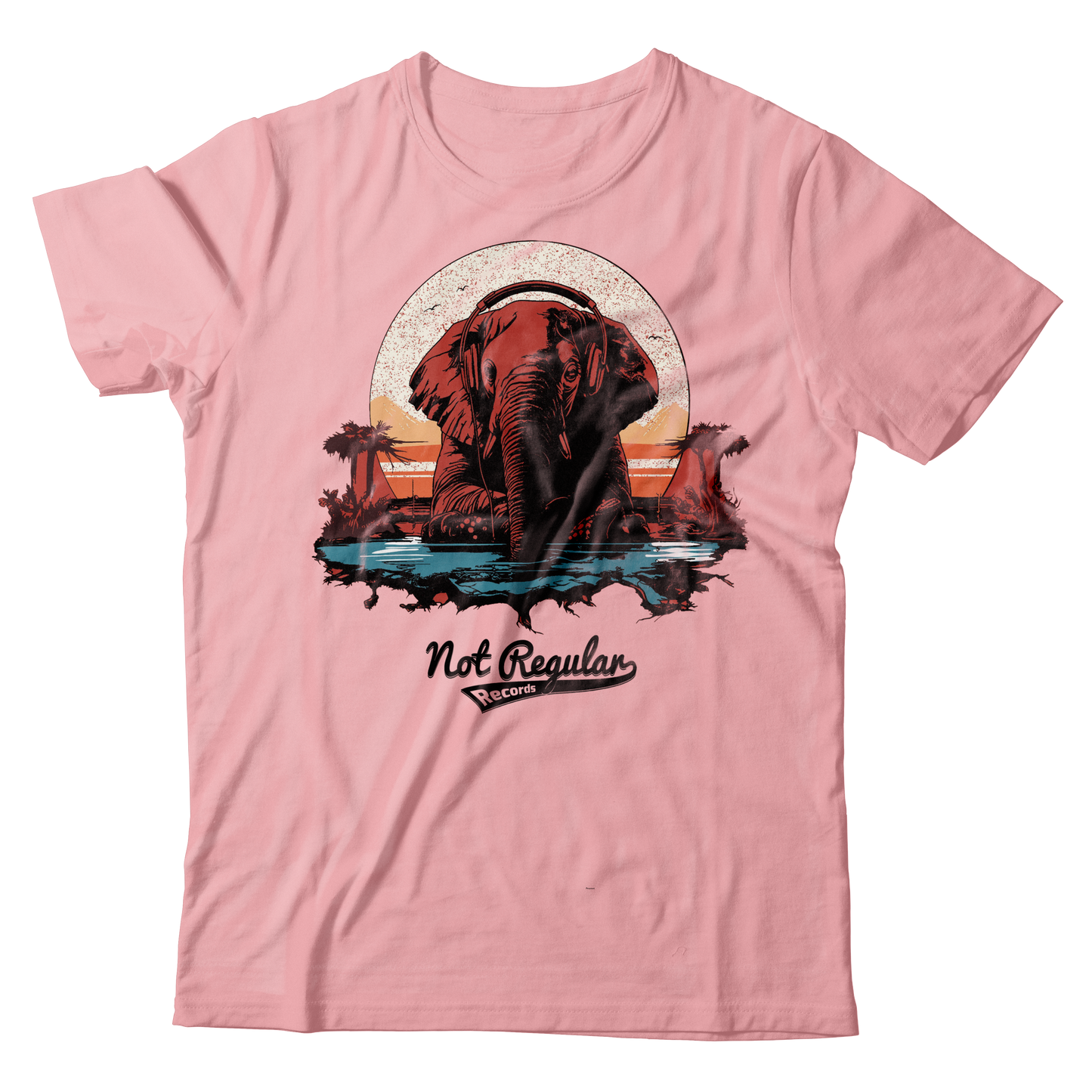 Not Regular Elephant Tee - Pink