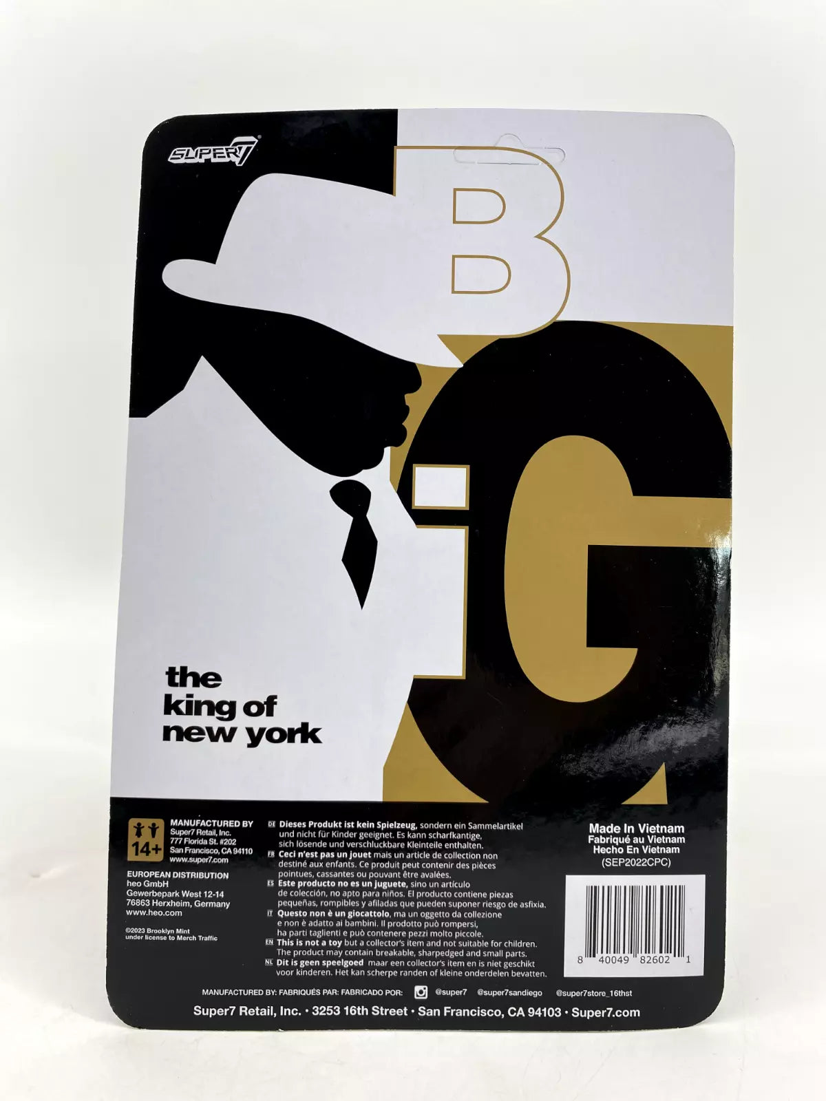 Notorious BIG Super7 Reaction Figure - Brand New