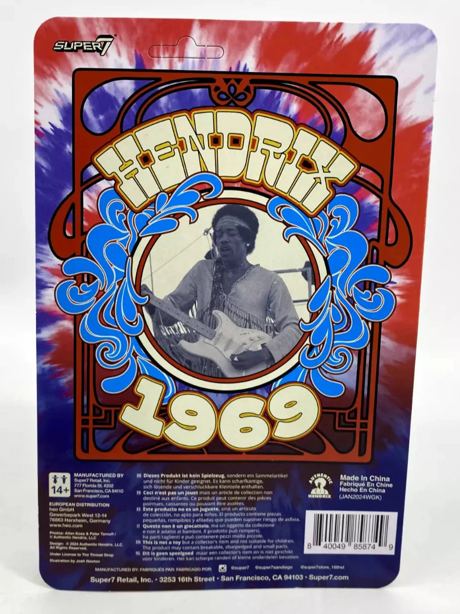 Jimi Hendrix Super7 Reaction Figure - Brand New