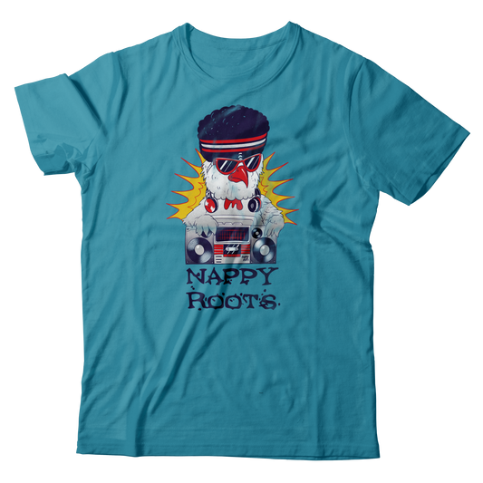 Kentucky Fly Chicken Nappy Roots Tee - Atlantic Blue