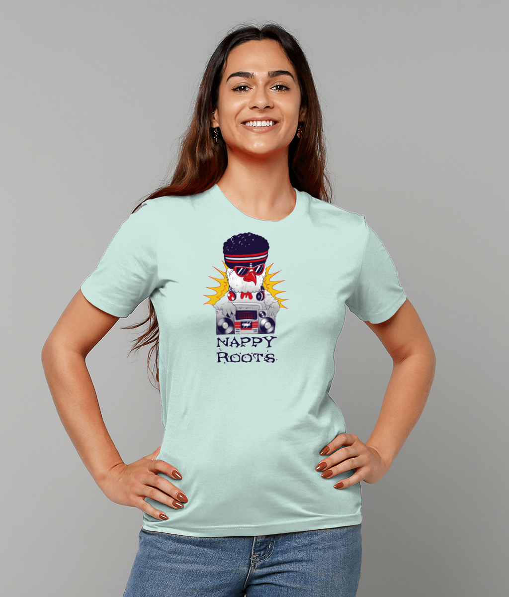 Kentucky Fly Chicken Nappy Roots Soft Tee - Caribbean Blue