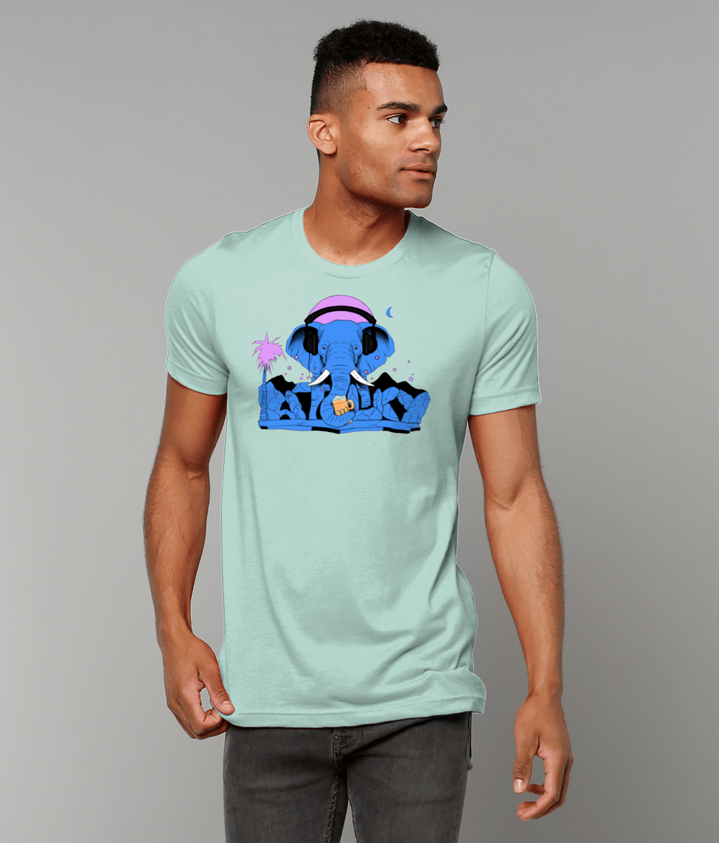 Atlantucky Thirsty Elephant Tee - Caribbean Blue