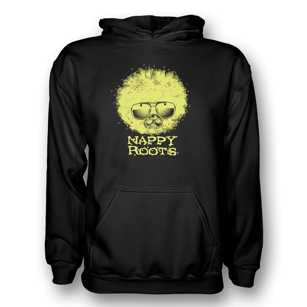 Hippie Hog Black Hoodie