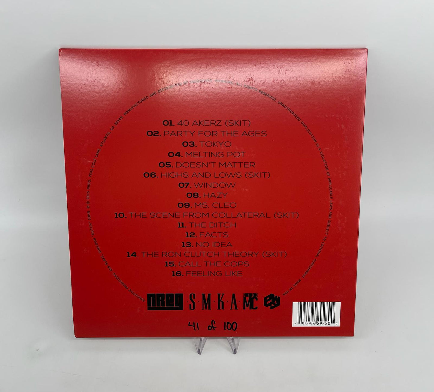 SIGNED & Numbered - The 40 Akerz Project Red Vinyl Limited Print