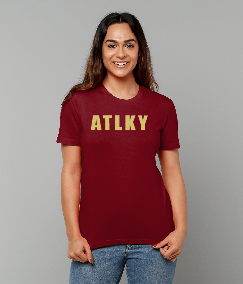 ATLKY Gold & Burgundy Tee