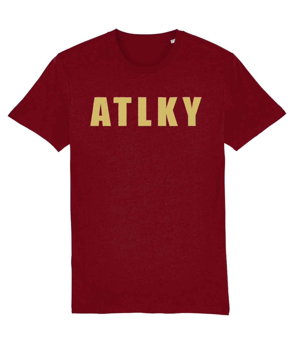 ATLKY Gold & Burgundy Tee