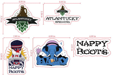 Atlantucky / Nappy Roots 4 inch Sticker 5-Pack